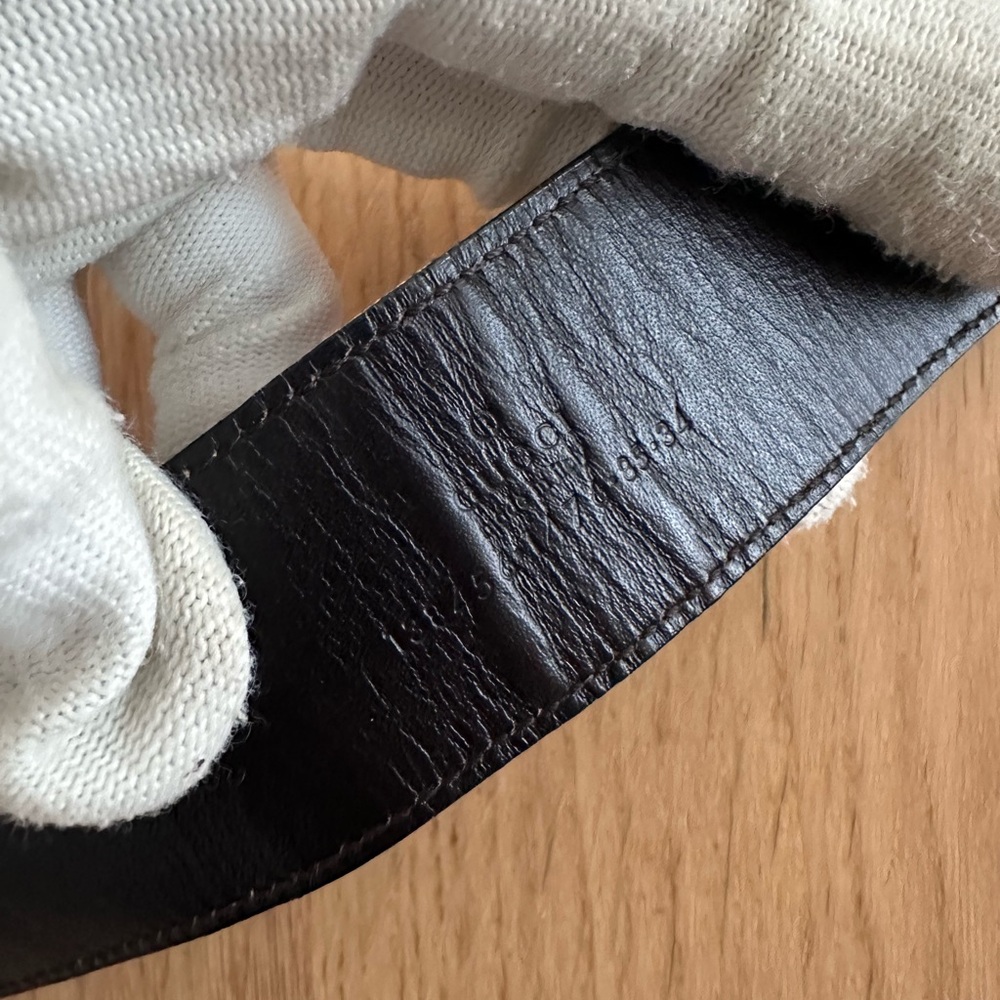 Gucci Monogram belt with a bamboo-style G buckle - Picture 5 of 7